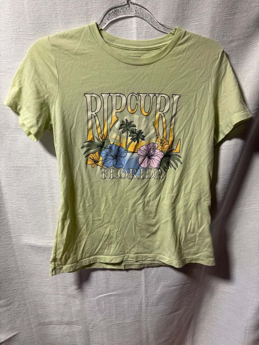Rip Curl Florida Graphic Short Sleeve T-Shirt Light Green